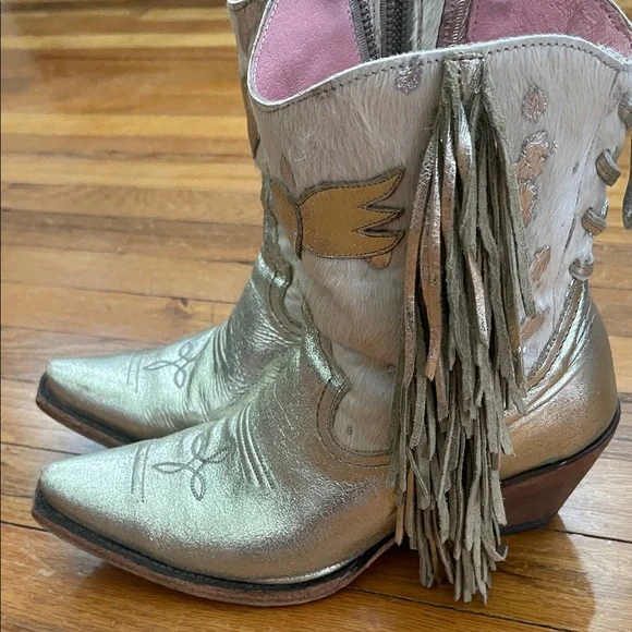 JUNK GYPSY WOMEN'S SPIRIT ANIMAL OMBRE FRINGE WESTERN FASHION BOOTIES - LANE - Picture 3 of 12